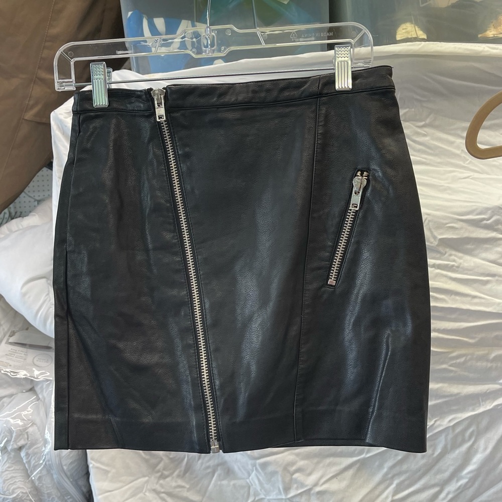 Black Leather Skirt